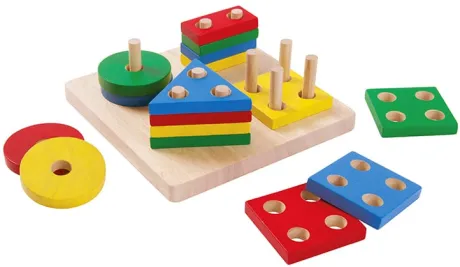 Quadro de Classificação Geométrica Brinquedo Montessori