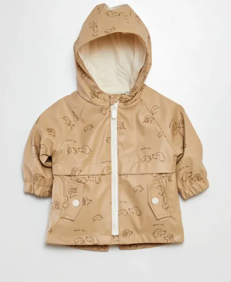 Casaco acolchoado com capuz (3-6M)