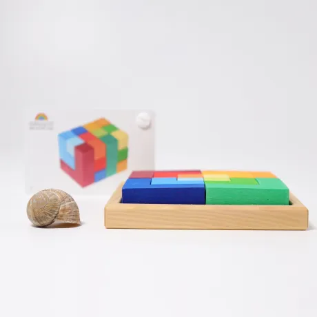Legespielset Viereck, inkl. Vorlagenheft