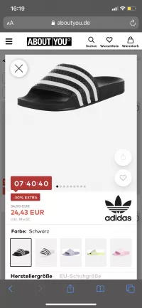 Adiletten schwarz