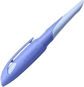 blau/hellbau - STABILO - Schulfüller ergonomisch für Rechtshänder mit Anfänger-Feder A - EASYbirdy Pastel Edition in blau/hellblau - inklusive Patrone