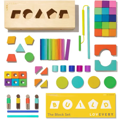 The Block Set | 70 Piece Solid Wood Block System | Lovevery EU