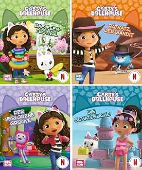Nelson Mini-Bücher: 4er Gabby's Dollhouse 5-8: 4 wunderbare Abenteuer mit Gabby im Set | Geschichten ab 3 Jahren im Mitnahmeformat : Amazon.de: Bücher