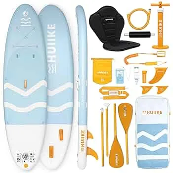 HUIIKE Stand Up Paddling Board mit Zubehör, Paddel, Finnen, Pumpe. Paddle Sup Board Aufblasbar Hohe Stabilität und Widerstandsfähigkeit. 305 × 84 × 15 cm, Belastbar bis 130 kg : Amazon.de: Sport & Freizeit