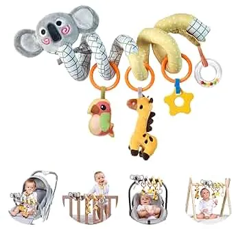 TUMAMA Kinderwagen Spielzeug, Activity Spirale Spielzeug (mit Musik) für den Kinderbett，Autositz, Plüsch Kinderwagenkette für Babys 0–6 Monate: Amazon.de: Spielzeug