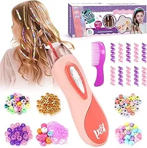 Geschenk Mädchen 6 7 8 9 10 Jahre: Kinder Spielzeug ab 5-12 Jahre Haarschmuck für Mädchen, Haarflechtmaschine Geburtstagsgeschenk Mädchen 5-6-7-8 Jahre, DIY Haarperlen Flechthilfe Haardekorations Setk: Amazon.de: Spielzeug