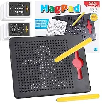 SULOLI Magnetische Zeichentafel,Zaubertafel,Pädagogisches Zeichentablett,Magnet Spiel mit Kugeln und magnetischem Stift für Kinder Schul Familie（Schwarz） : Amazon.de: Spielzeug