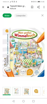 Johanna: Bücher für Tiptoi, z.B. Wimmelbuch, Kinderlieder, Zahlen