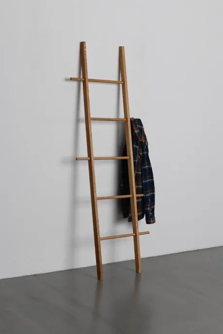 TB. 71 Kleiderleiter KL (Eiche Geölt (178cm x 47 cm), Gold)