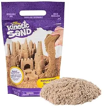 Kinetic Sand Beutel naturbraun, 907 g - magischer Spielsand aus Schweden, für entspanntes, kreatives Indoor-Sandspiel, für Kinder ab 3 Jahren: Amazon.de: Spielzeug