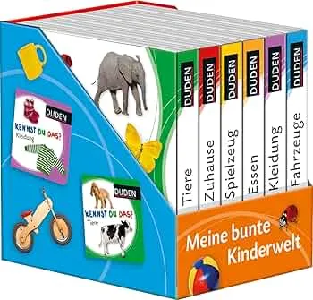 Duden 12+: Kennst du das? Meine bunte Kinderwelt (Würfel): 6 Mini-Bücher (Pappbilderbuch Bücher-Würfel, Band 1) : FISCHER Duden Kinderbuch: Amazon.de: Bücher