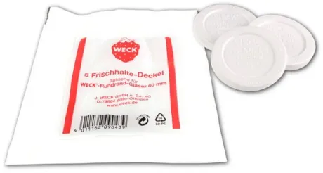 Weck Frischhaltedeckel für Öffnung Ø 60 mm (RR) (5 St.)