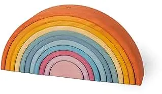 Ehrenkind® Regenbogen | nachhaltig und natürliches Massivholz FSC® Zertifiziert | nach Montessori Motorikspielzeug BUNT: Amazon.de: Spielzeug