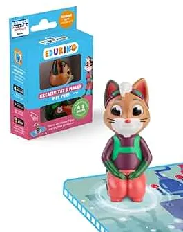 Edurino Figur Juki Kreativität & Malen ab 4 Jahren | Innovatives & digitales Lernspiel | Farbenlehre & Malexperimente | Entwerfen eigener Kostüme & Bühnenbilder: Amazon.de: Spielzeug