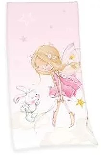 Little Fairy Velourstuch, Rosa, 75 x 150 cm