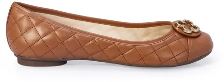 [ANIVER] SAPATILHA CATHERINE COURO CARAMELO MATELASSÊ | Capodarte