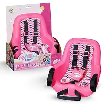 BABY born Fahrradsitz - Puppenfahrradsitz für 36cm & 43cm große Puppen - Mit Klettsystem & 3-Punkt-Gurt - Hochwertiges Puppenzubehör - Geeignet für Kinder ab 3 Jahren, Rose: Amazon.de: Sport & Freizeit