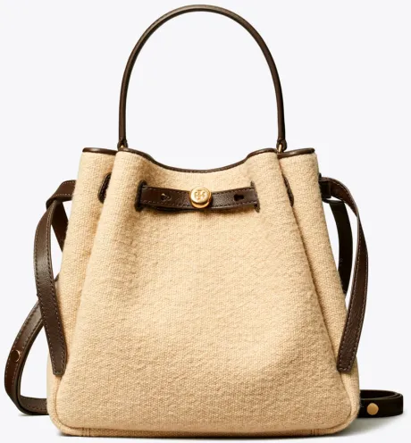 [ANIVER] Bolsa Bucket Romy Canvas Cafe Latte - Tory