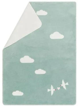 Babydecke Lovebirds Farbe Hellgrün 75x100cm von David Fussenegger online bestellen