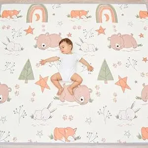 Krabbelmatte Baby Faltbar Spielmatte Kinder Spieldecke 180x200x1.5cm Krabbeldecke Für Baby - Babymatte Kindermatte - Schaumstoffmatte Kinderteppich- Spielteppich - Bodenmatte Kinder - Babygeschenk : Amazon.de: Baby