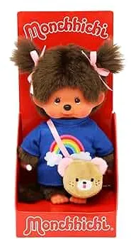 Monchhichi Sekiguchi Classic Girl with Kawaii Messenger Bag Plush Doll: Amazon.de: Toys