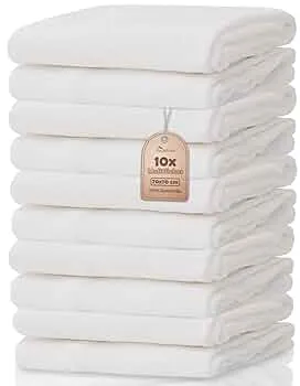 NatureMark® Pack of 10 Muslin Cloths Muslin Nappies Cloth Nappies Burp Cloths Approx. 70 x 70 cm, 100 % cotton, muslin, colour: white, tested for harmful substances Oeko-Tex, premium quality : Amazon.de: Baby Products