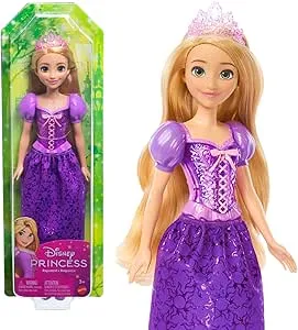 Mattel Disney Princess Rapunzel Doll, Long Hair for Hairdressing, Movable, Removable Shoes and Tiara, Disney Gifts, Toys from 3 Years, HLW03: Amazon.de: Toys