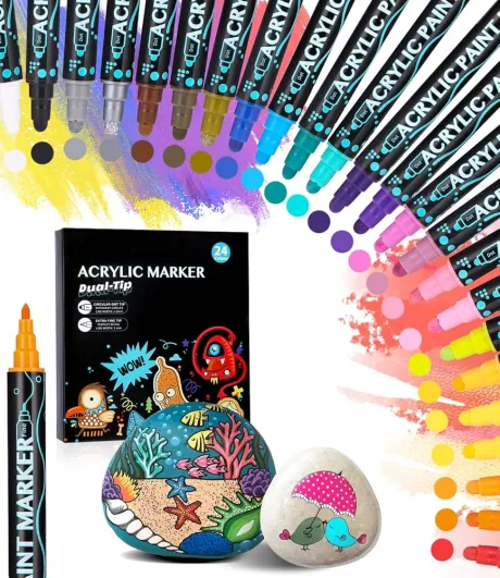 Acrylstifte für Steine, Wasserfest
