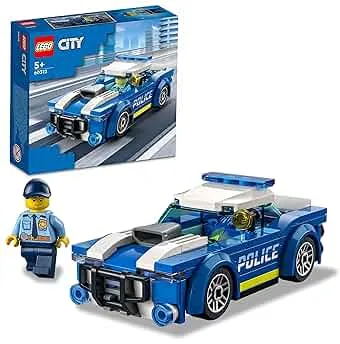 LEGO 60312 City Polizeiauto, Polizei-Spielzeug ab 5 Jahren, Geschenk für Kinder mit Polizisten-Minifigur, Abenteuer-Serie, kreatives Kinderspielzeug für Jungen und Mädchen: Amazon.de: Spielzeug