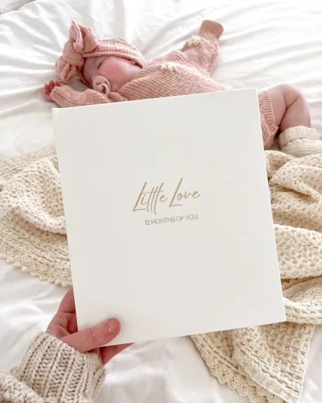 Keepsake Baby Photo Album – 12 Months of You Memory Book– Little Lullaby