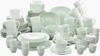 CreaTable Kombiservice »Square« (100-tlg), Porzellan, Mikrowellengeeignet online kaufen | OTTO