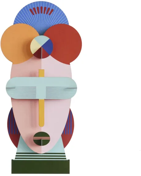 Wanddeko Papier 'Geometrisches Gesicht' bestellen | KunstLoft