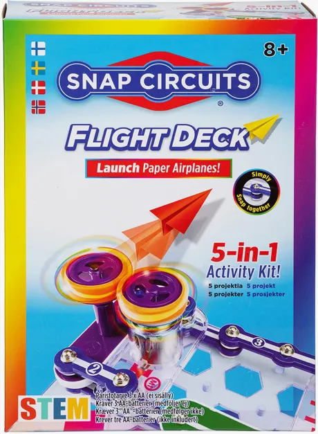 Køb Elenco Snap Circuits Flight Deck Eksperimentkasse