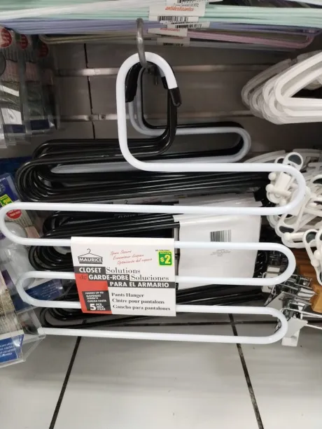 (2) Gancho para pantalones