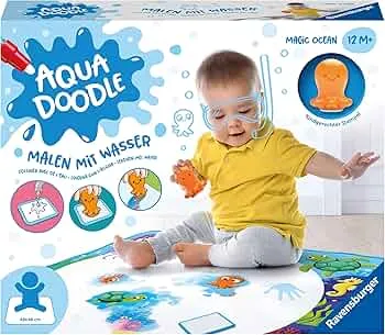 Ravensburger 4568 Aquadoodle Magic Ocean - Stain-free Stamping and Discovering with Water - Stamp Set with Magic Fabric Mat for Babies from 1 Year - Toy from 1 Year: Amazon.de: Toys