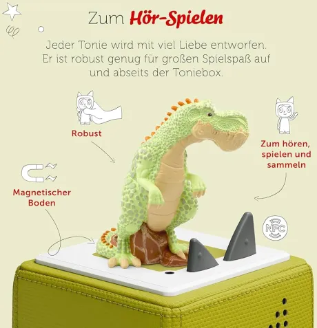 tonies Audio Figure for Toniebox, Gigantosaurus - Mazus Courage Test, Audio Play with 4 Stories for Children from 4 Years, Playing Time Approx. 52 Minutes: Amazon.de: Toys