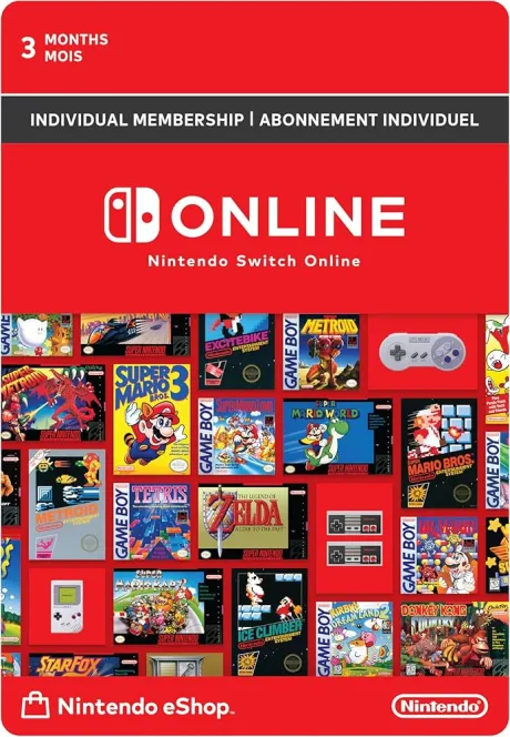 Nintendo Switch Online Individual Membership 3 Months - Switch [Digital Code] : Amazon.ca: Everything Else