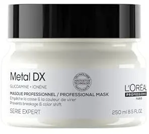L'Oréal Professionnel hårmaske til alle hårtyper, anti-hårbrud, fugt, smidighed & glans, kraftfuldt hår, frisk duft, med glicoamin, serie ekspert, metal DX maske, 250 ml : Amazon.de: Alt andet