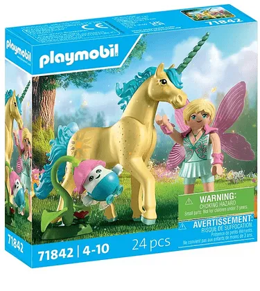 PLAYMOBIL 71842 - Magic Unicorns - Sammeleinhorn Sonnenscheinblüte mit Fee