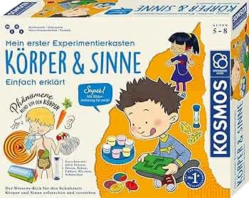 KOSMOS 602307 Mein erster Experimentierkasten – Körper & Sinne, Spielerische Experimente für alle Sinne, Fördert Sinneserfahrung & Experimentierdrang, Experimentierkasten für Kinder ab 5-8 Jahren: Amazon.de: Spielzeug