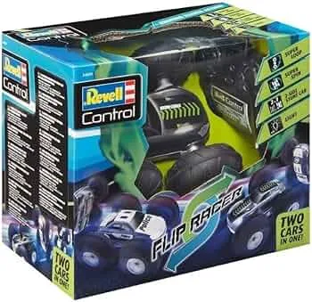 Revell Control Stunt Car Flip Racer, Spannende Rollenwechsel mit Flip-Funktion, Große Ballonreifen für jedes Terrain, LED-Scheinwerfer für Nachtrennen, Für Kinder ab 8 Jahren, Maßstab 1:10: Amazon.de: Spielzeug