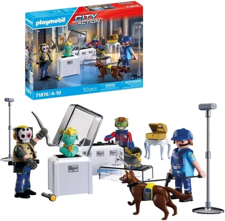 PLAYMOBIL | Action Heroes | Diamantenraub | Abenteuer-Spielzeug mit Spannung & Action | Fördert Rollenspiele und Teamarbeit | Mit vielen Details & Zubehör | Für Kinder ab 4 Jahren | 71876: Amazon.de: Spielzeug