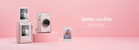 instax mini Evo™ in GENTLE ROSE | FUJIFILM