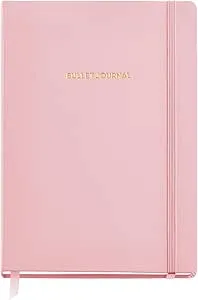 Bullet Journal Notizbuch, fester Kunstleder-Einband mit Gummizugverschluss, Format A5 148 x 210 mm, 96 Blatt 100 g/m², innen Punktraster, Farbe Rosa : Amazon.de: Bürobedarf & Schreibwaren