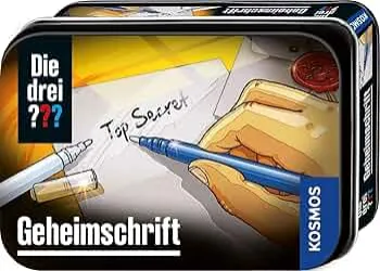 Die drei ??? Geheimschrift von KOSMOS, Detektiv Gadget, Detektiv-Spielzeug, Agenten-Ausrüstung für Kinder ab 8 Jahre, Die drei Fragezeichen Spielzeug, Detektiv Ausrüstung, Detektivset: Amazon.de: Spielzeug