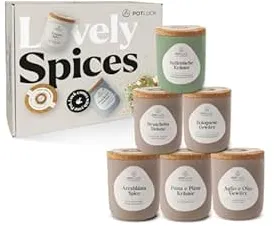 POTLUCK | Italienischer Abend 6er Set | Gewürzmischungen im Keramiktopf | Vegan, glutenfrei und mit natürlichen Inhaltsstoffen : Amazon.de: Lebensmittel & Getränke