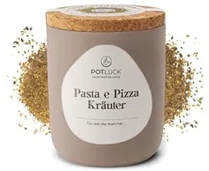 POTLUCK | Pasta e Pizza Kräuter | Gewürzzubereitung im Keramiktopf | 40g | Vegan, glutenfrei und mit natürlichen Inhaltsstoffen : Amazon.de: Lebensmittel & Getränke