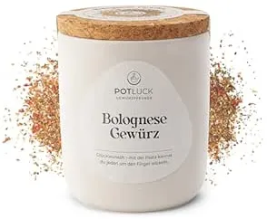 POTLUCK | Bolognese Gewürz | Würzmischung im Keramiktopf | 50g | Vegan, glutenfrei und mit natürlichen Inhaltsstoffen : Amazon.de: Lebensmittel & Getränke