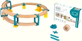 Yamba Holzeisenbahn Adapter Set Helix 1 - Adapter Steine kompatibel für Brio®-Schienen und Duplo®-Bausteine - Swiss Made Schienen Zubehör für alle gängigen Holzeisenbahnen und Klemmbausteine: Amazon.de: Spielzeug