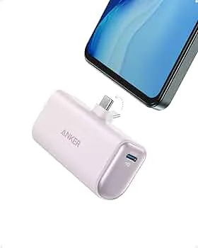Anker Nano Powerbank, 5000mAh Powerbank 22,5W, Integrierter Faltbarer USB-C Konnektor, Kompatibel mit iPhone 17/16, Samsung S22/23 Serie, Note20/10 Serie, Huawei, iPad Pro/Air, AirPods und mehr(Lila) : Amazon.de: Elektronik & Foto